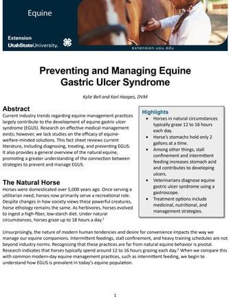 Enfermedades Infecciosas y Parasitarias en Caballos