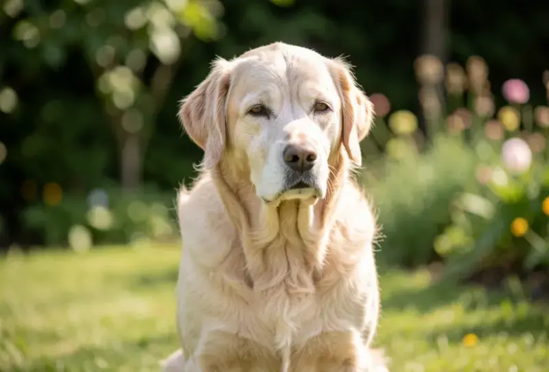 Perro en consulta veterinaria - salud canina y cuidados - alimentacion perro senior