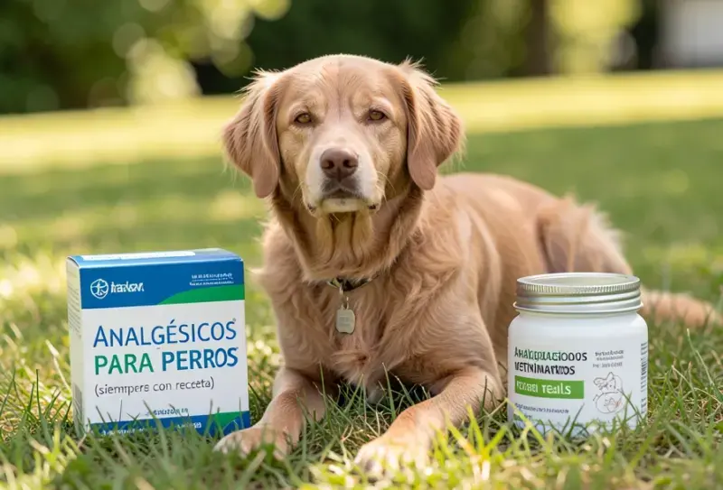 Perro en consulta veterinaria - salud canina y cuidados - analgesicos para perros