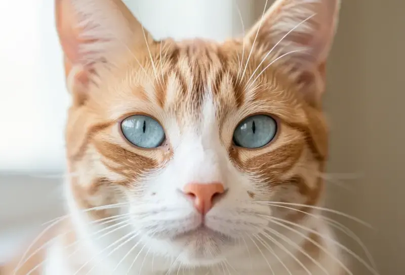 Gato en consulta veterinaria - salud felina y cuidados - como limpiar los ojos a un gato