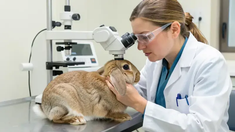 Enfermedades Oculares en Conejos: Conjuntivitis, Glaucoma y E. cuniculi - cuidados veterinarios para pequeños mamíferos