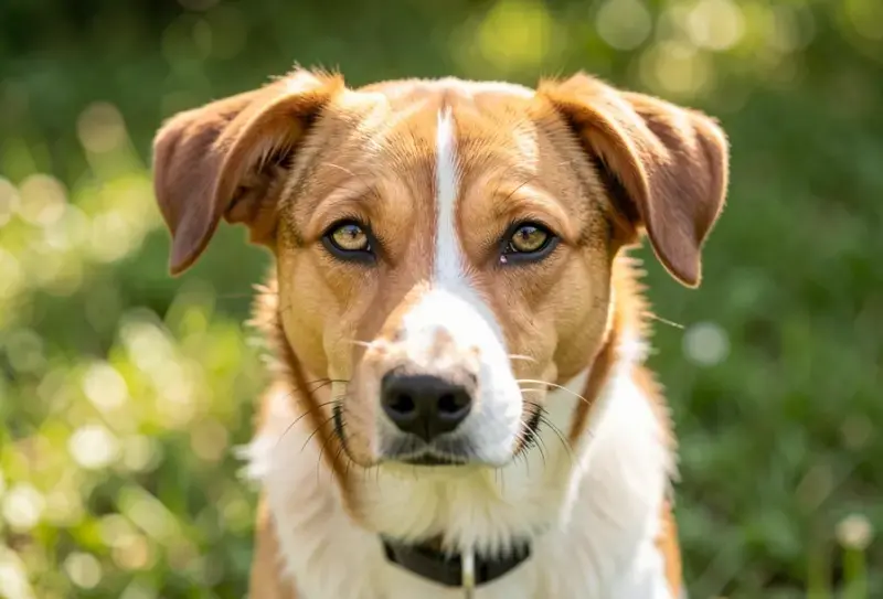 Perro en consulta veterinaria - salud canina y cuidados - estrabismo en perros