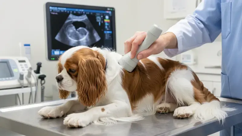 Ecocardiograma en Cavalier King Charles para diagnóstico de insuficiencia cardiaca y enfermedad valvular mitral