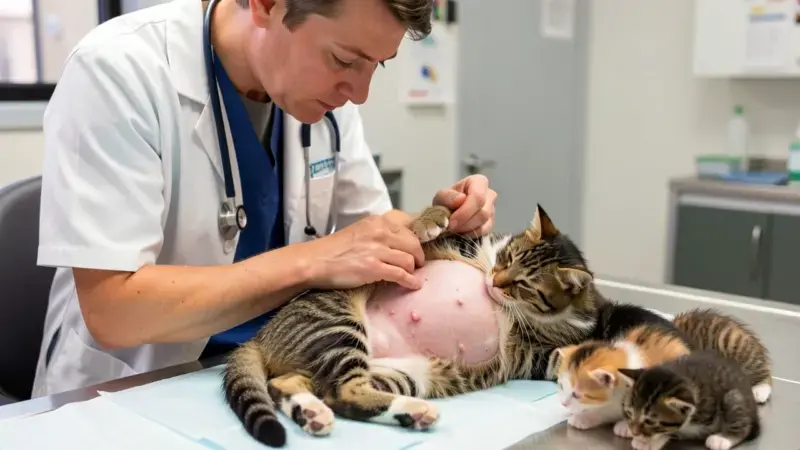 Mastitis en Gatos: Síntomas, Diagnóstico y Tratamiento - salud felina y cuidados veterinarios para gatos