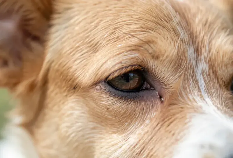 Perro en consulta veterinaria - salud canina y cuidados - orzuelo en perros