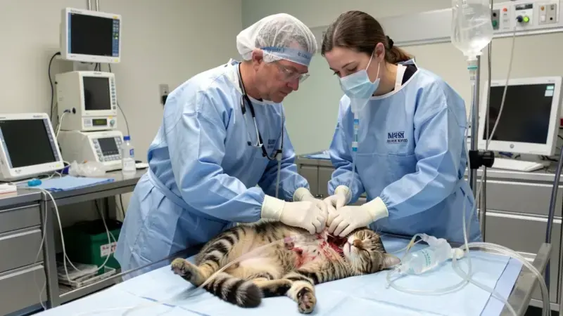 Trauma Interno en Gatos: Atropello, Hemorragia y Urgencias - salud felina y cuidados veterinarios para gatos